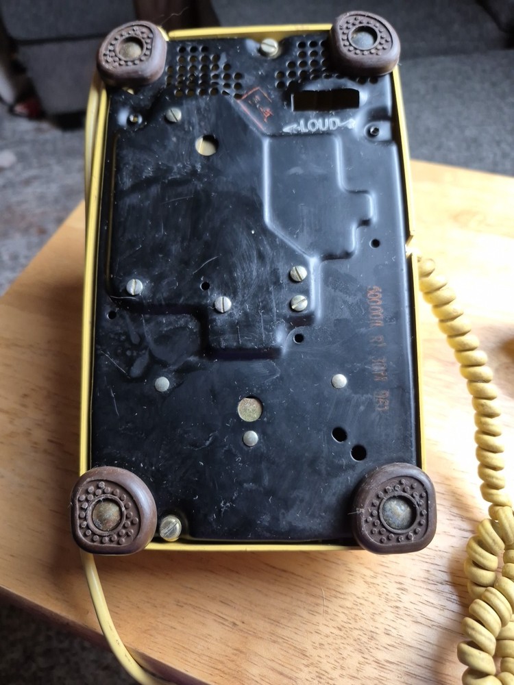 Stromberg-Carlson Yellow Rotary Dial Telephone Untested
