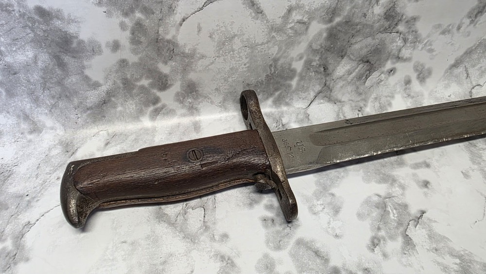 US M1905 Springfield Armory 1909 Dated Bayonet - Nice Original Condition , Sharp