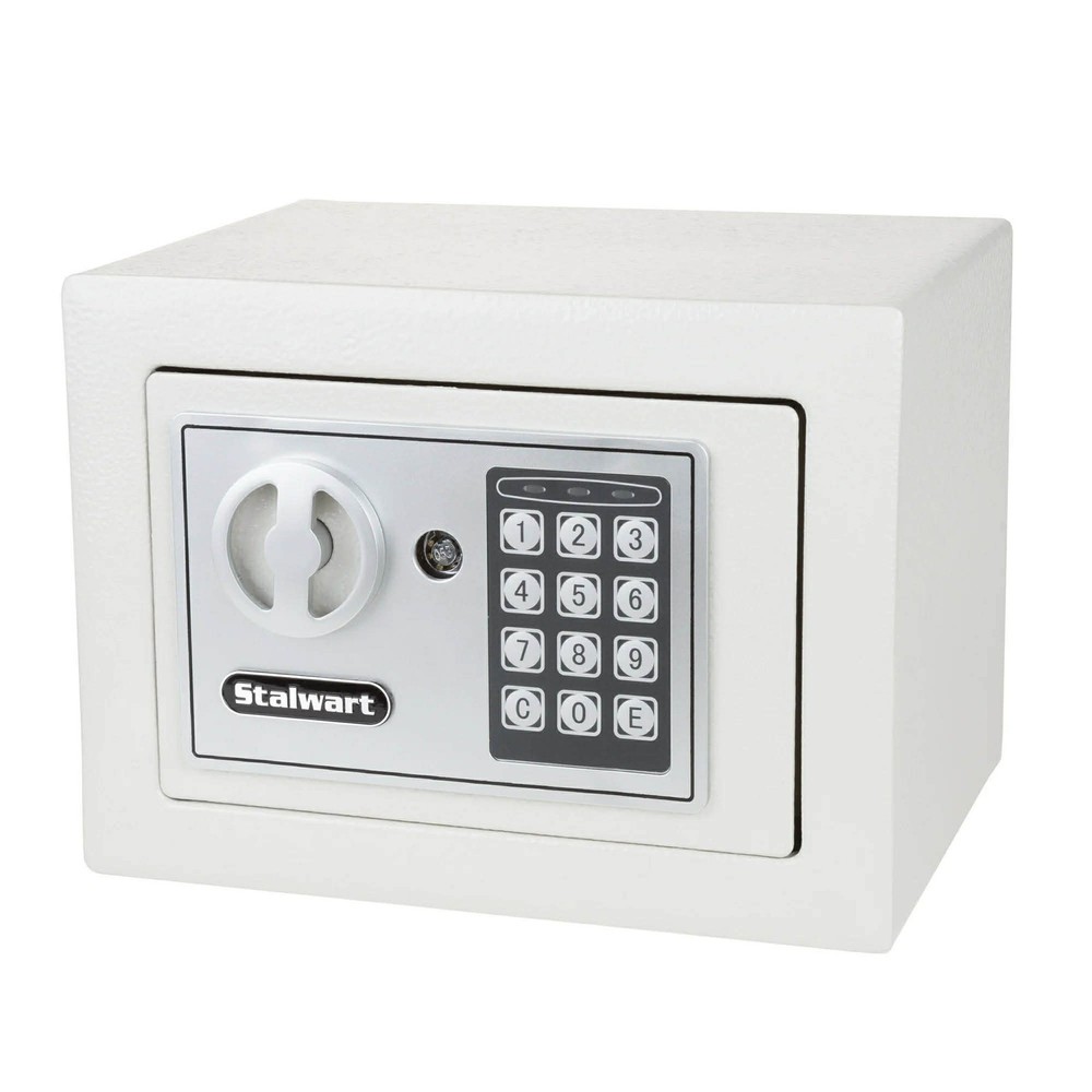 Stalwart Digital Security Box Compact Steel Safe Gray 65-E17