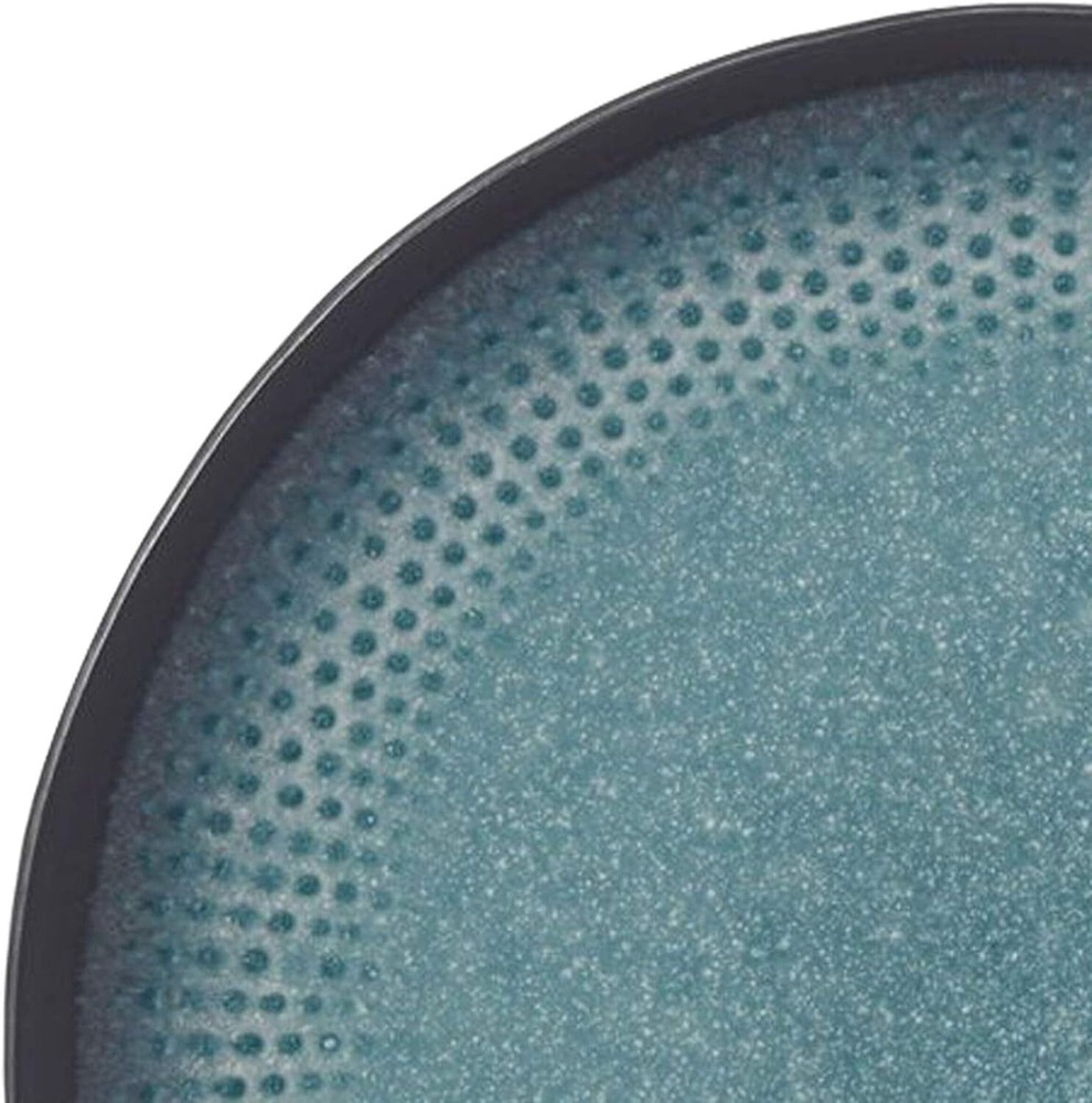 Pfaltzgraff 5267773 Maddox 12-Piece Dinnerware Set, teal Teal
