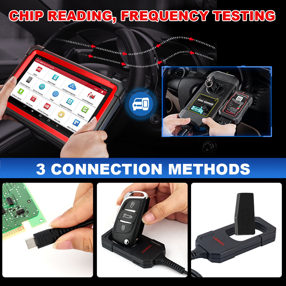 Launch X431 Key Programmer Remote Maker w/ Chip for IMMO Elite Plus PAD V VII