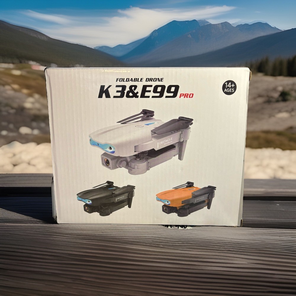 K3&E99 Pro Foldable, Dual Cameras Obstacle Avoidance Remote Control- FREE SHIP
