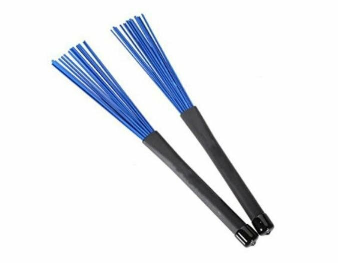2pcs/set 32cm Jazz Drum Brushes Black/Blue Drum Sticks Percussion Drumsticks