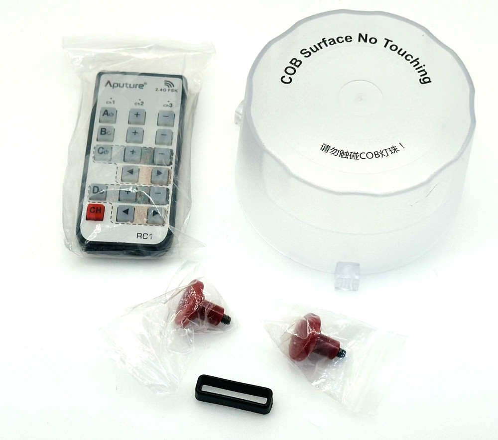 Aputure Light Storm 120d II – 2 Complete Kits + 3 Barn Doors & Case