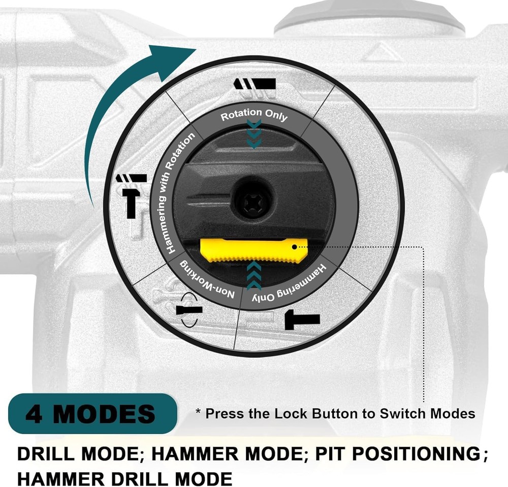 Martillo Rotativo SDS-Plus 13A 1-1/4'' 4 Funciones