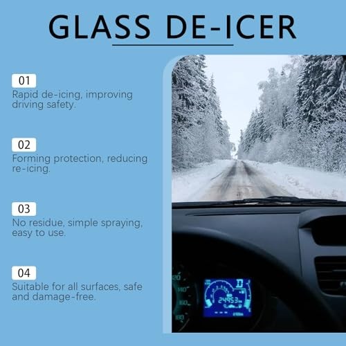 De-Icer for Car Windshield Defroster, Window Snow Spray, Window Defroster,