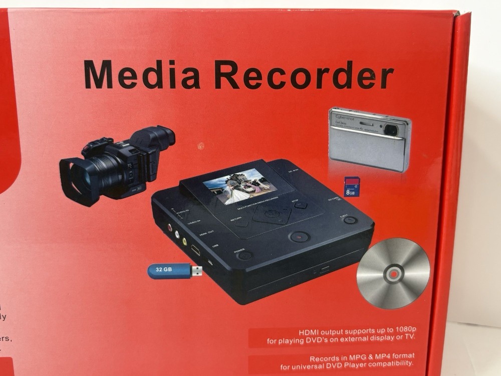 PROTIS Multi-function Media Recorder PT1190 DVD Recorder / Player HDMI USB. NEW