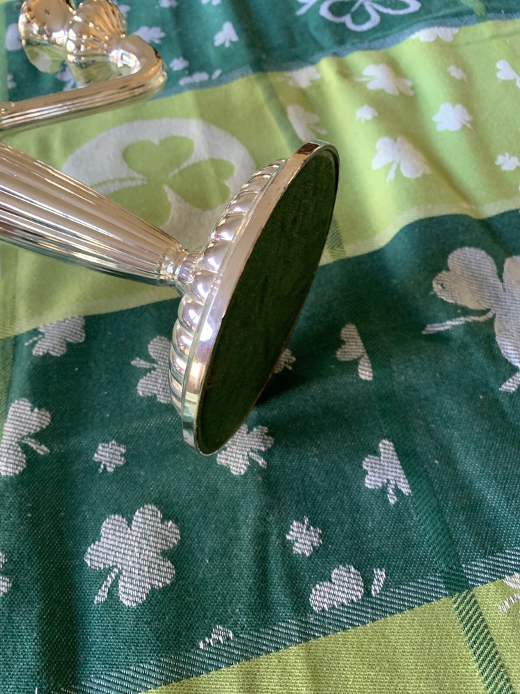 silver three candelabra