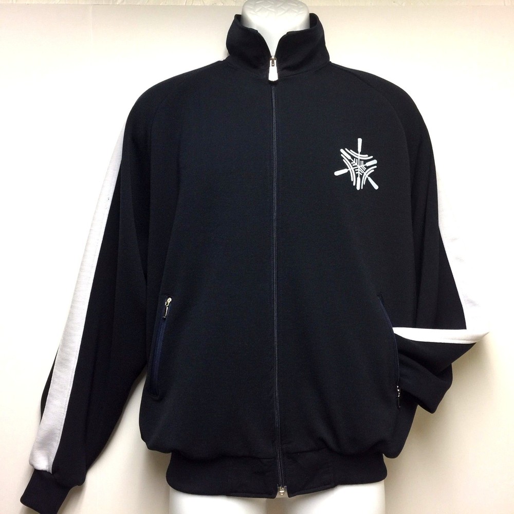 SPARKO Men's Active Power EEL Full-Zip Jacket Large Polyester Navy Blue & White
