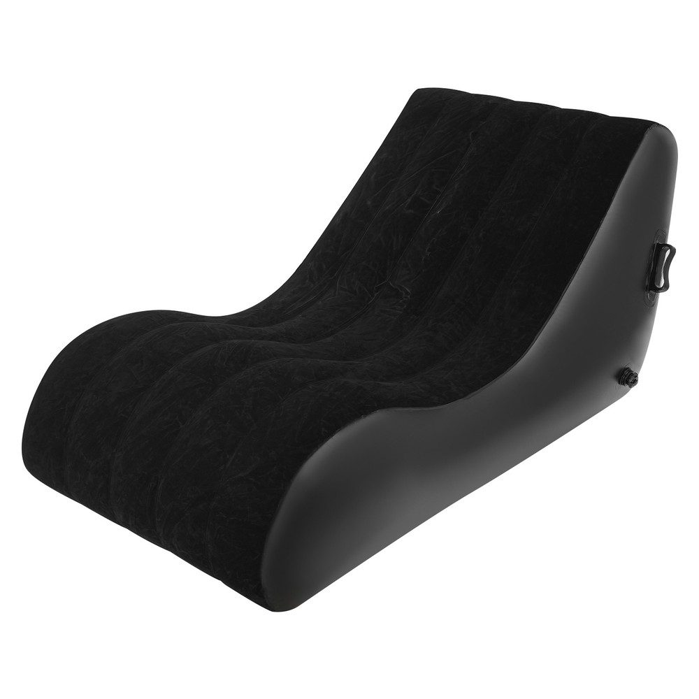Single Inflatable Sofa Bed w/ Air Pump Pull Out Sofa Chair Max Capacity 441lbs