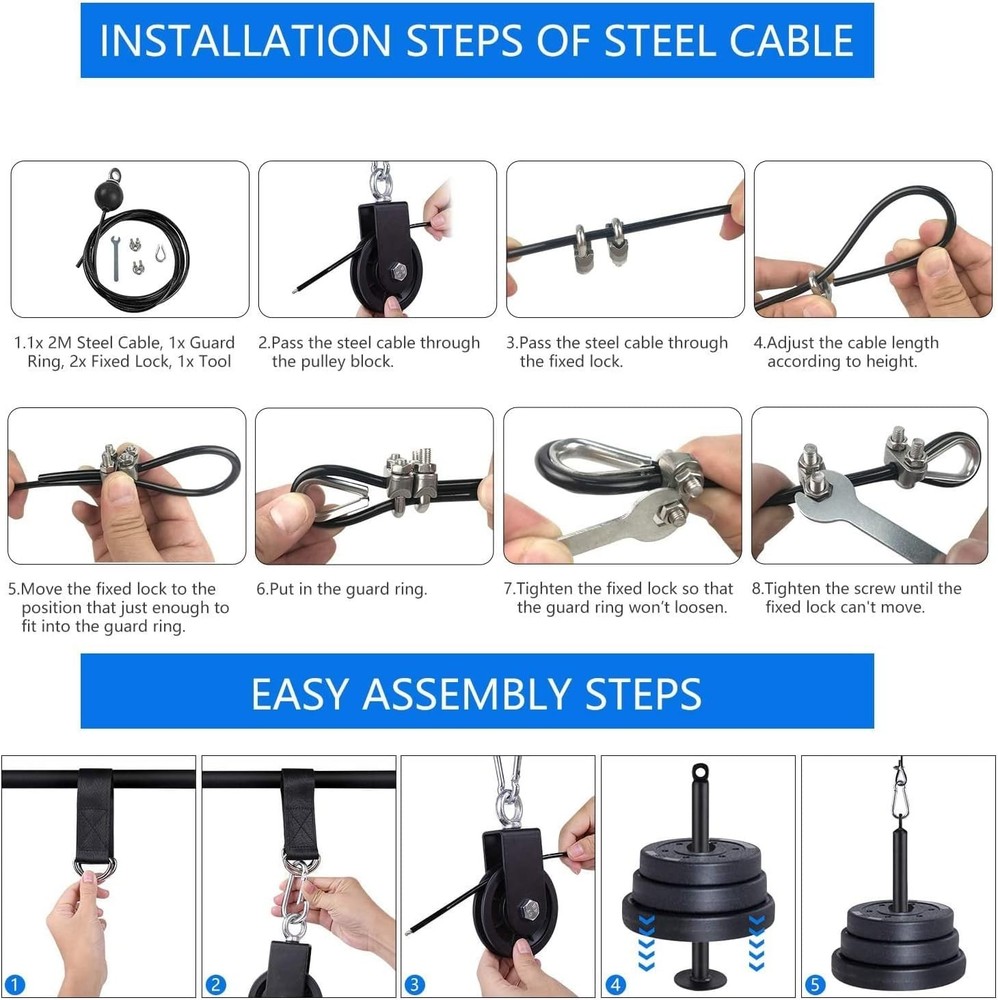 Steel Lat Pulldown Attachment