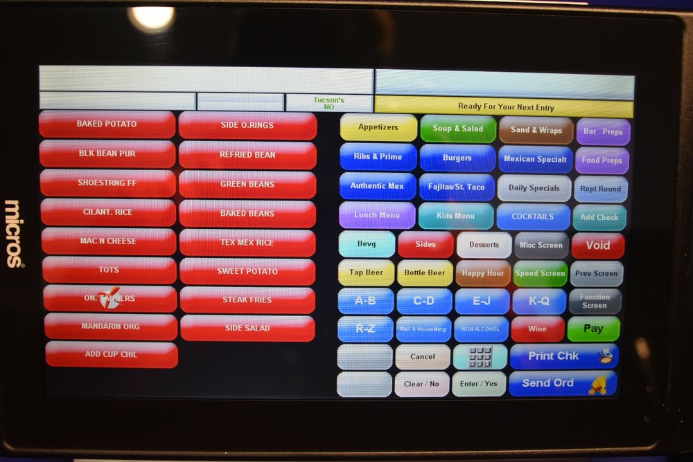 MICROS/ORACLE RES 3700 v 5.5 - 4 MTABLET TERMINAL BUNDLE w/Menu Programming