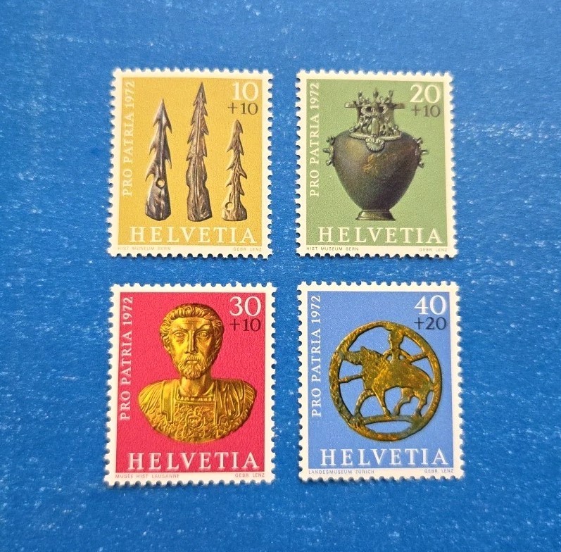 Switzerland Stamps, Scott B406-B409 Complete Set MNH