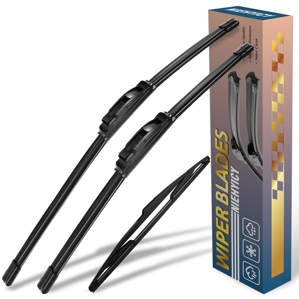 Replacement Windshield Wiper Blades Set for Ford Edge, Lincoln MKX  3 Pack