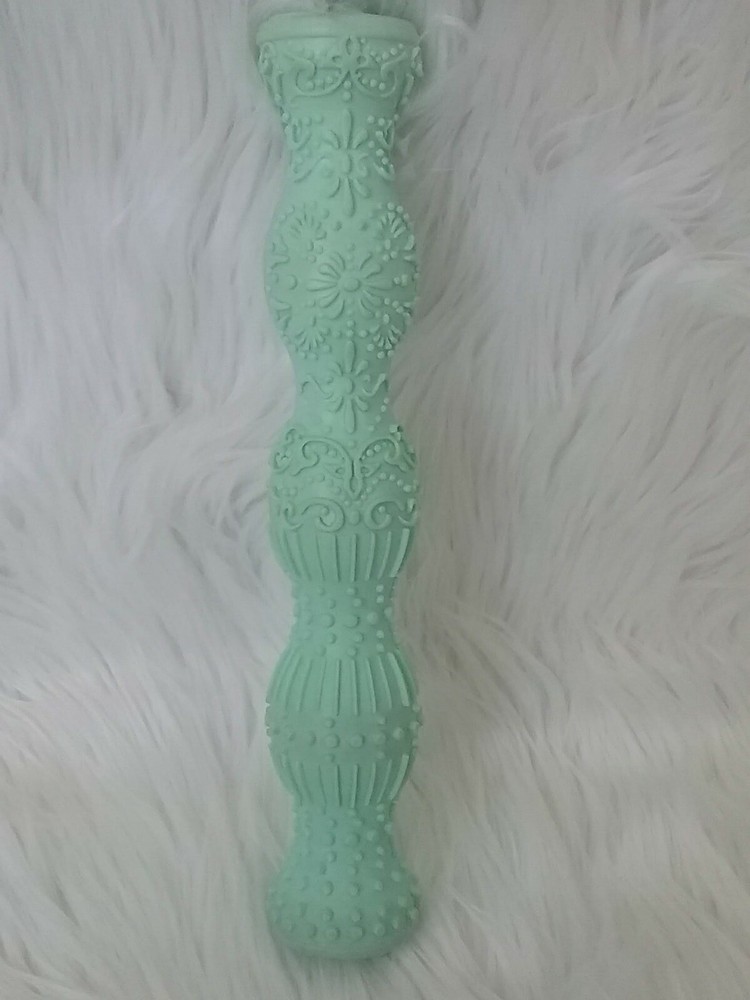 Vintage Textured Pattern Roller Stamp Mint Green