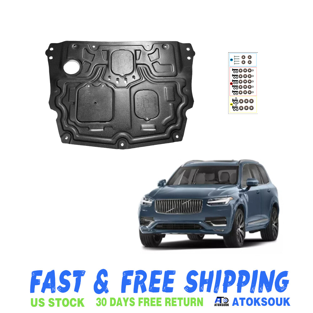Thick Engine Splash Shield For Volvo XC90 2017-2024 Front Engine Guard Hard