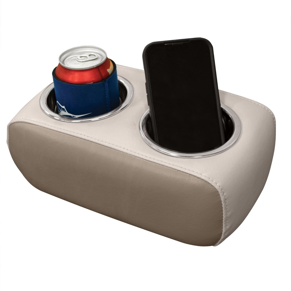 Wise 3059 Portable Drink Holder w/ Stainless Inserts | Platinum / Mocha Java