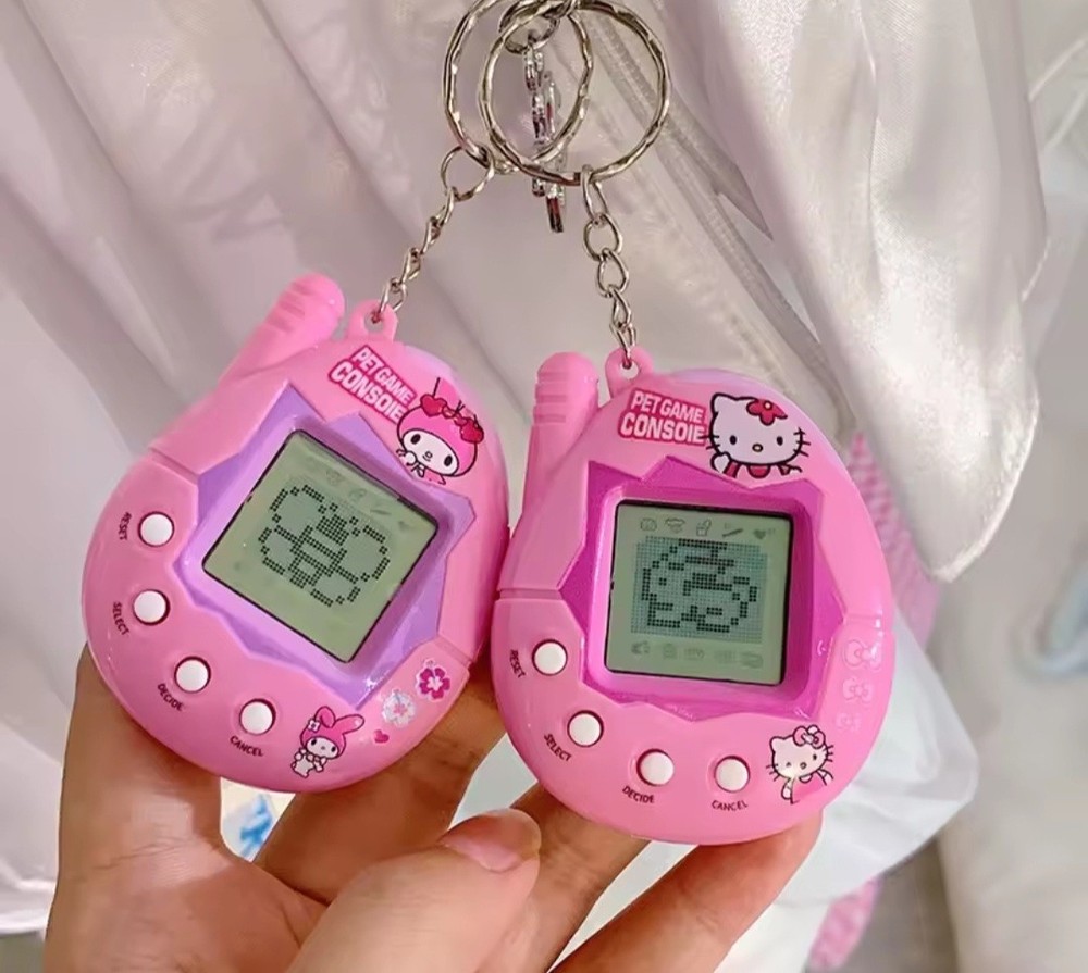 Hello Kitty Tamagotchi Pet Game Keychain Console Electronic Game Handheld Cute