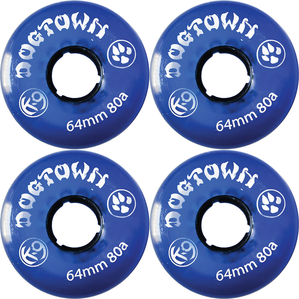 Dogtown K-9 64Mm 80A Clear Blue