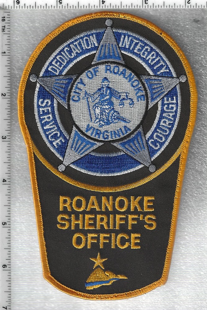 Roanoke County Sheriff's Office (Virginia) Uniform Take-Off Shoulder Patch