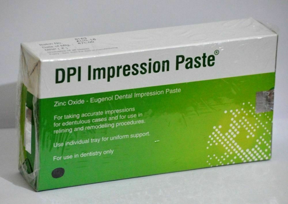 DPI Zinc oxide Impression Paste for complete denture wash impressions