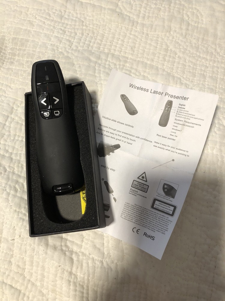 RoHs Laser Presenter New Open Box