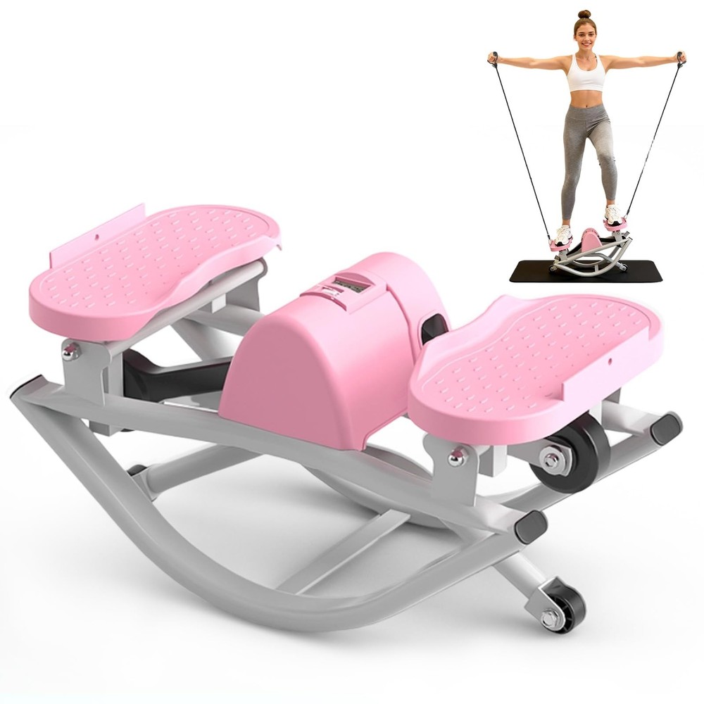 Rock Stepper for Exercise at Home, Lateral Rocking Stepper with Digital Count...