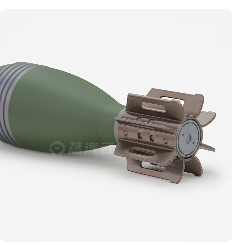 WWII US M49 Mortar Shell Model 3D Printed Highly Detailed