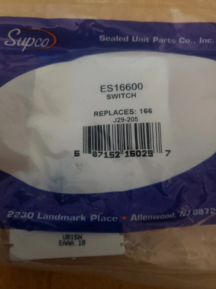 SUPCO ES16600 16600 Switch