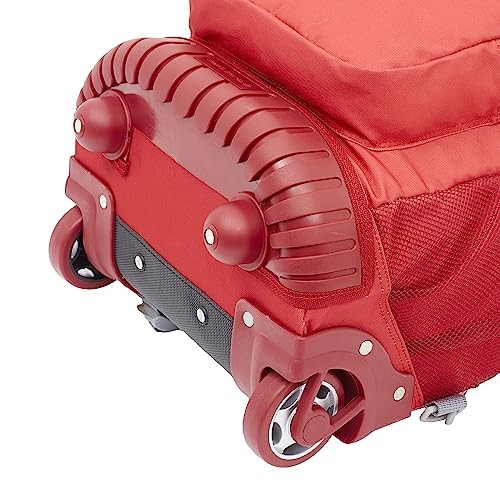 Rolling Backpack 18 Inch Red