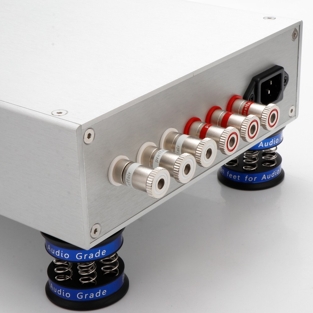 8pcs HIFI Binding Post Rhodium Plating Long Thread Terminal Speaker Plug Adapter