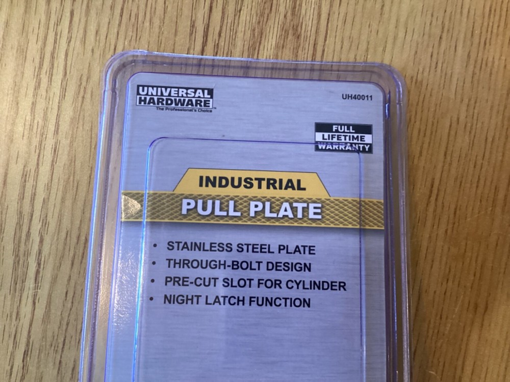 Universal Hardware Commercial Stainless Steel Pull Handle, UH40011 - NEW