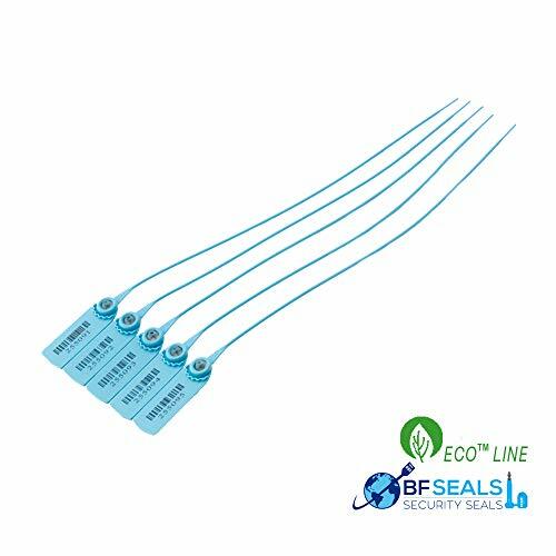 Plastic Seal PULL TIGHT 200 pcs, Barcode,Numbered, Blue Color, 15 3/4"