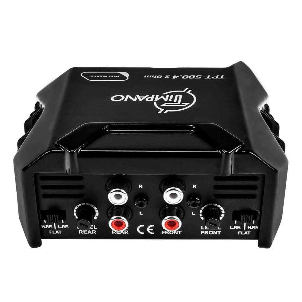 Full Range Class D Car Amp - 4 Channel 500W Mini Stereo