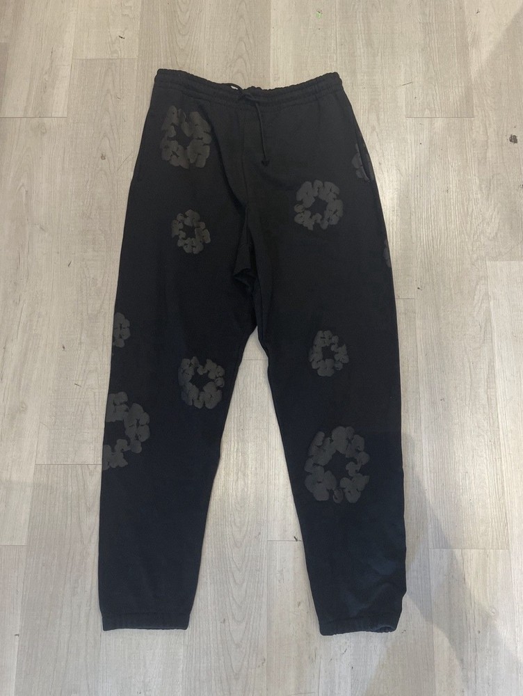 Denim Tears Black Monochrome Sweatpants Size s