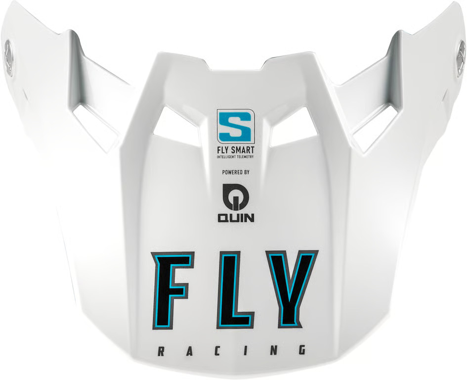 Fly Racing Visor for Formula S Carbon Solid Helmet - White - YL-SM Motorcycle
