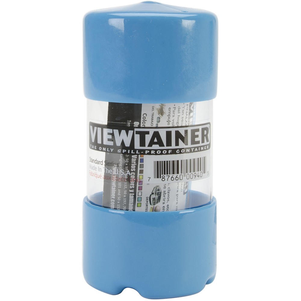 Viewtainer Slit Top Storage Container 2"X4" Sky Blue