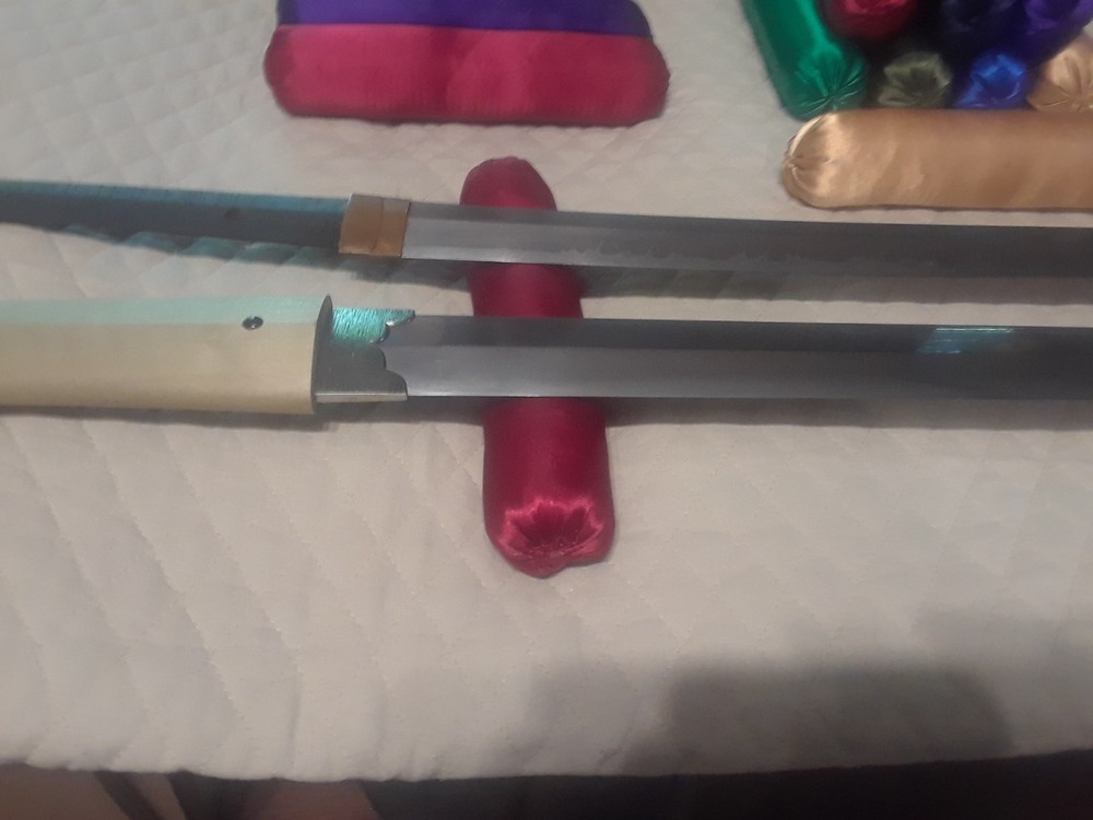 Handmade Japanese-Style Satin Makura (Sword Pillows)