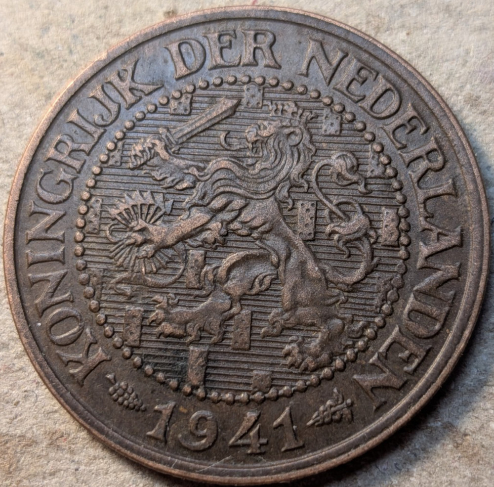 Netherlands 2 1/2 cents 1941