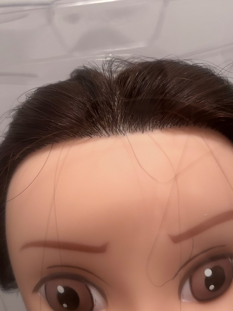 YUNA Professional Mannequin Head – Hand Implanted 100% Human Hair