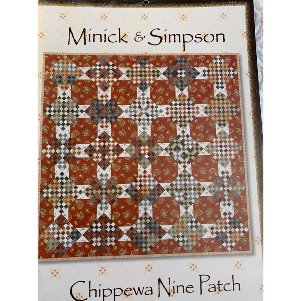 Minick & Simpson Chippewa Nine Patch Quilt Pattern - New