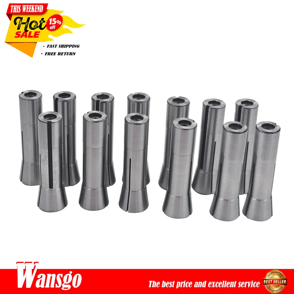 13PCS Precision R8 Collet Set Mill Collets Set ?C Collets for Mill Machine