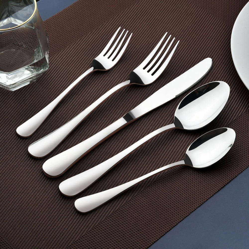 Silverware Set Heavy Duty Stainless Steel Flatware Utensils Cutlery Sets