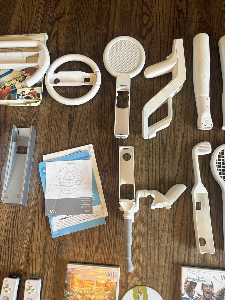 SUPER Custm Wii Console Brew Mod🐢 Bundle With Controllers And Games