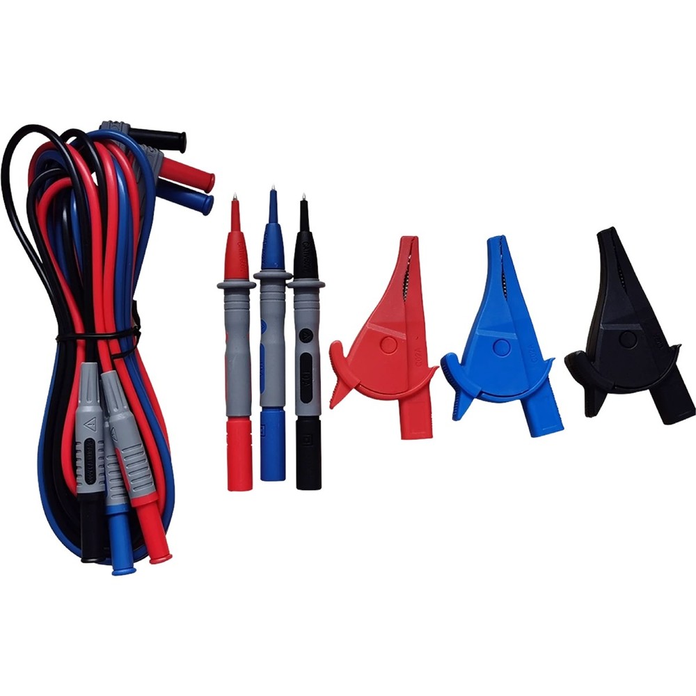 Curien STACKLEADS Silicone Stackable Leads - Red - Blue - Black