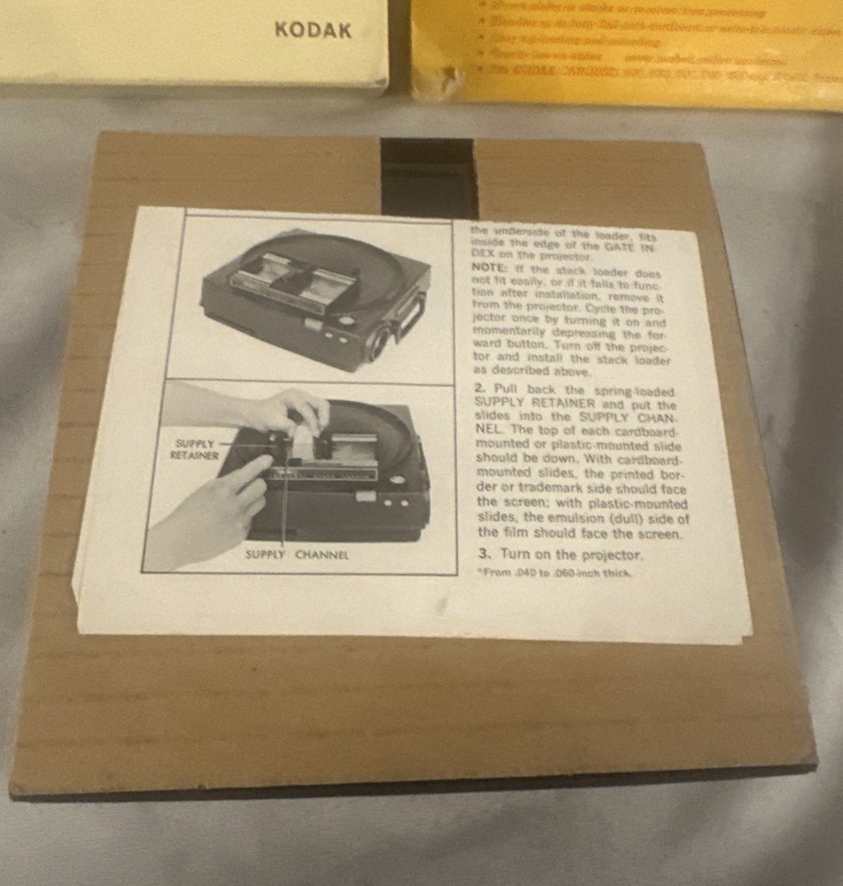Kodak Carousel Stack Loader for Slide Projectors – Vintage Accessory in Box