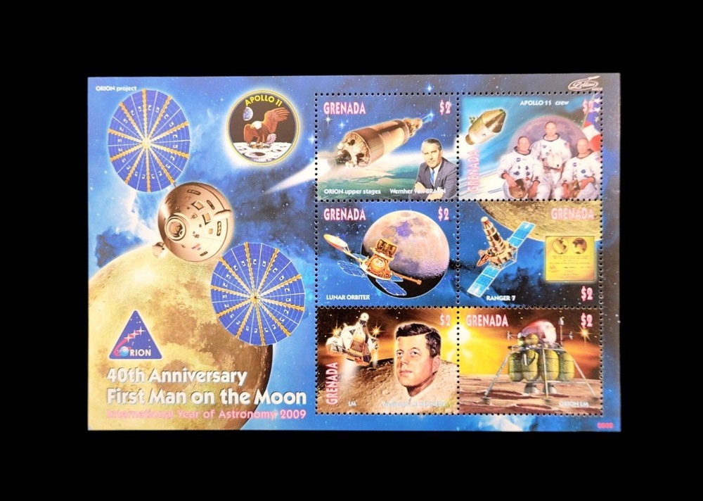 40TH ANNIVERSARY FIRST MAN ON THE MOON GRENADA  2009 STAMPS