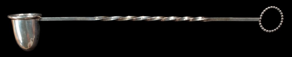 REED & Barton Sterling Silver Candle Snuffer Twist Handle and Bead Finger Loop