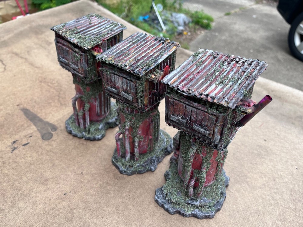 Sci-Fi Terrain pieces .16 – Tabletop Gaming scratch built.
