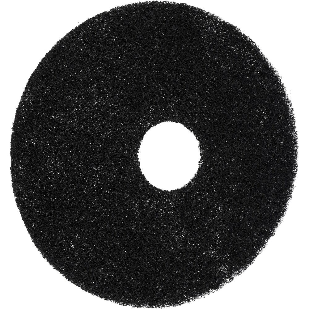 PRO SOURCE Floor Stripping Pads: 5 Pack, Black Coarse Polyester, 15" Diameter
